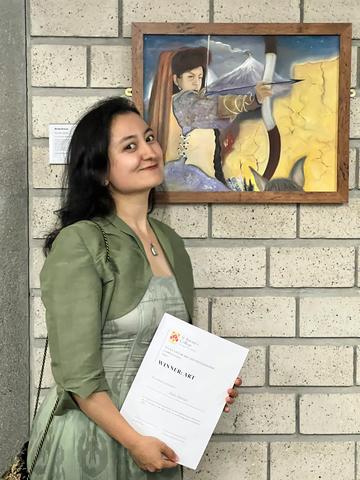 akida anwar and painting 